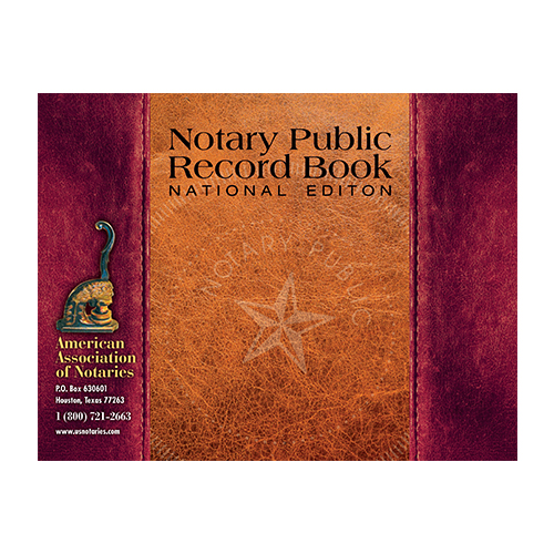 Florida Notary Public Journal (Record Book) - Leatherette Style Cover
