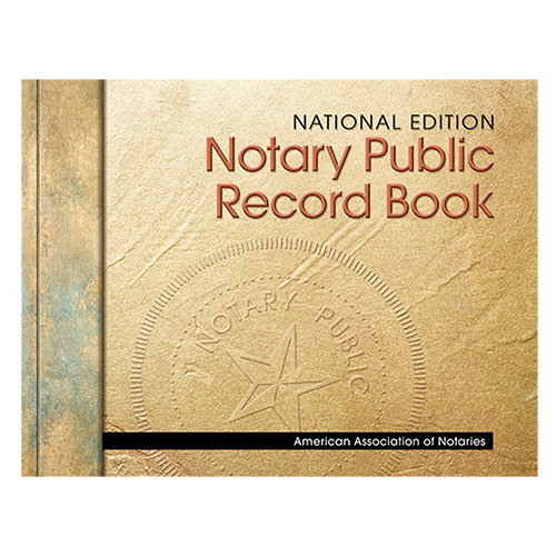Florida Perfectly Bound Notary Public Journal (Record Book) - Stone Cover