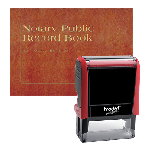 Florida Notary Supplies Basic Package Notary Supplies Value Package (All States) - Includes P4 Notary Stamp