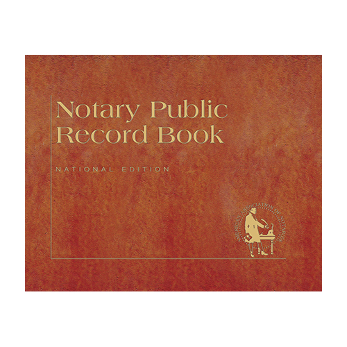 Florida Notary Public Journal (Record Book) - Traditional Brown Cover