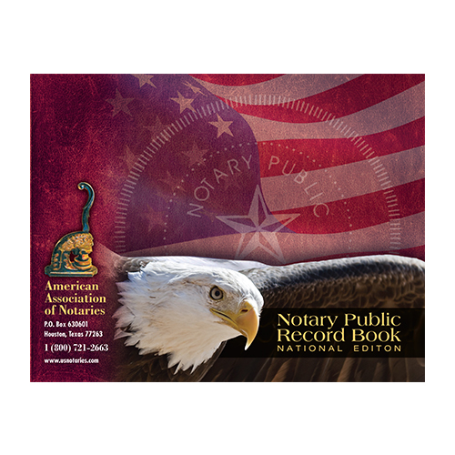 Florida Notary Public Journal (Record Book) - Eagle & U.S. Flag Cover