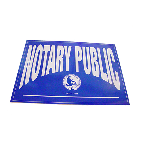 Florida Notary Public Decals