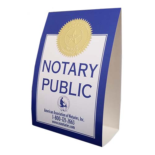 Florida Notary Display Sign