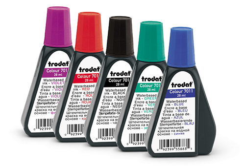 Keep a bottle of ink handy in case your self-inking Florida notary stamp needs a refill. Click on the 'Add to Cart' button to choose the right ink color.